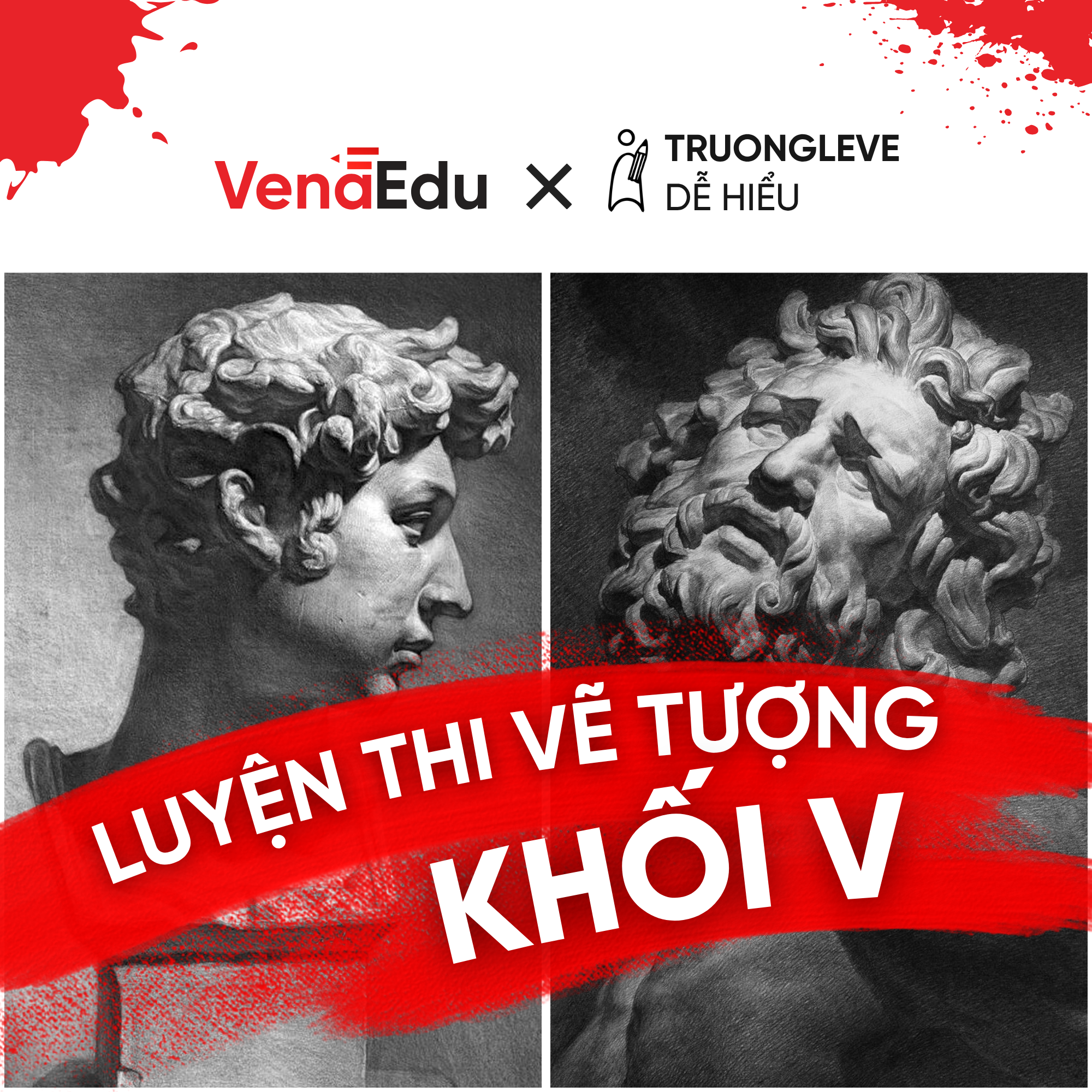 Lộ trình luyện thi vẽ tượng khối V