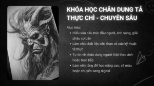 Khóa nền tảng mỹ thuật + tả thực chì, than (chân dung chuyên sâu)