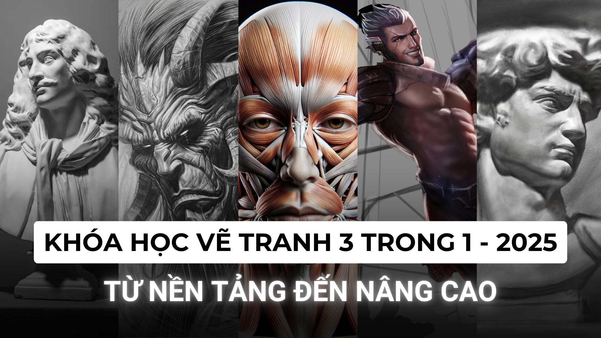 COMBO FULL 6 KHÓA HỌC VẼ TRANH – CƠ BẢN ĐẾN NÂNG CAO