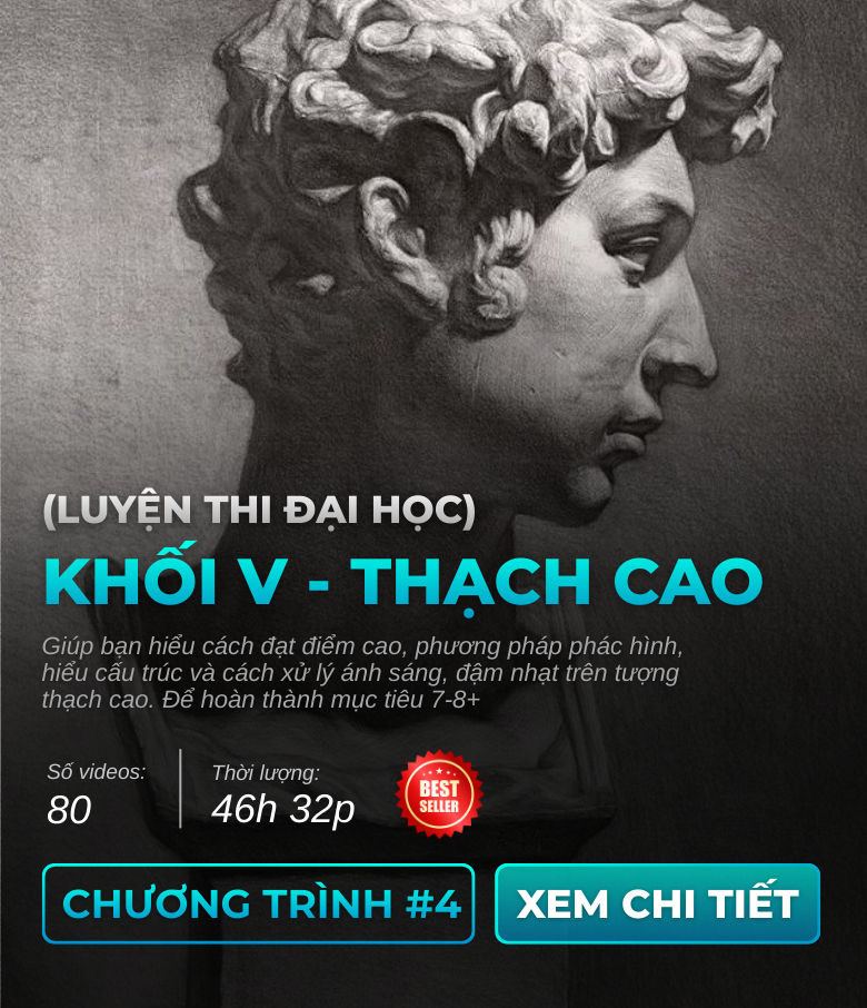 Khóa 1 nền tảng mỹ thuật